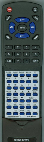 BLACKMORE RTBDDNAV6REMOTE Replacement Remote