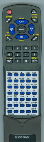 OPPODIGITALINSERT RTBDP103 Replacement Remote