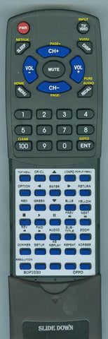 OPPODIGITALINSERT BDP-105D Replacement Remote