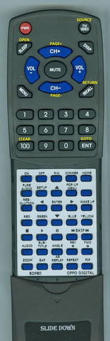 OPPODIGITALINSERT BDP80 Replacement Remote