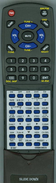 HKINSERT RTBE18A07 Replacement Remote