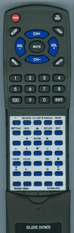 SAMSUNG MU6071 series Replacement Remote