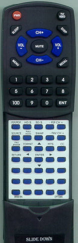 OPTOMA RTBR3018N Replacement Remote
