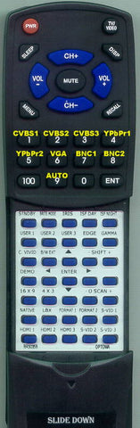 OPTOMAINSERT BR3035B Replacement Remote