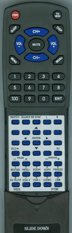 OPTOMA TX635-3D Replacement Remote – Remotes.net