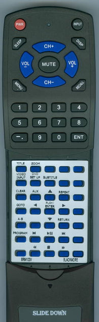 BLACKMORE RTBRM102V Replacement Remote