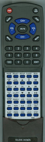 BOSS RTBV9970 Replacement Remote