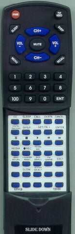 TOSHIBA VCFK20S Replacement Remote