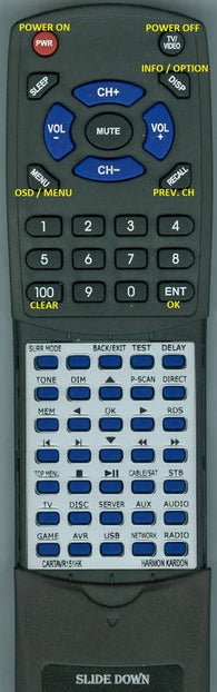 HKINSERT RTCARTAVR151HK Replacement Remote