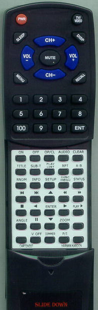 HK RTCARTDVD27 Replacement Remote