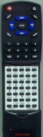 HK DVD27 Replacement Remote