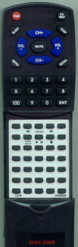 DURABRAND RTCD2158 Replacement Remote Control