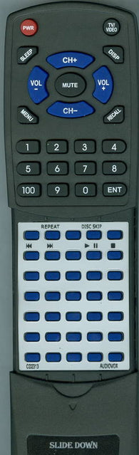 AUDIOVOX RTCD2313 Replacement Remote