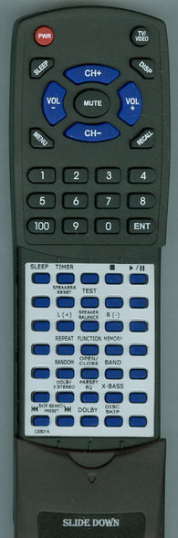 AUDIOVOX RTCE501A Replacement Remote