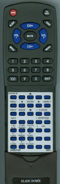 SANYO RTCH458EL01G001 Replacement Remote