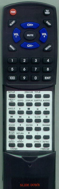 CYBERHOME CHRDV2000 Replacement Remote
