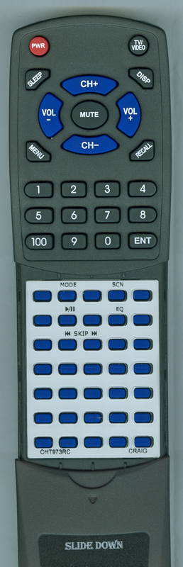 CRAIG RTCHT973RC Replacement Remote Control