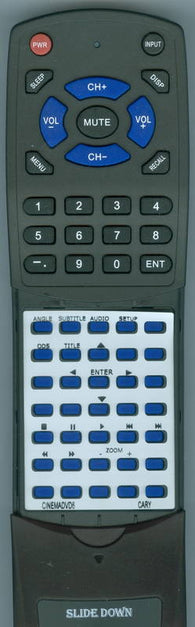 CARY AUDIO CINEMADVD6 Replacement Remote