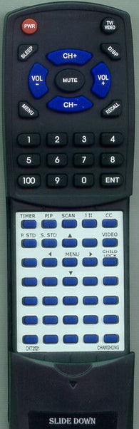CHANGHONG CKT2521 Replacement Remote
