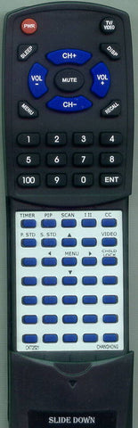 CHANGHONG CKT2521 Replacement Remote