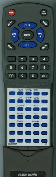 LG RTCOV30332908 Replacement Remote