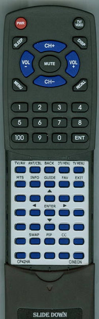 CINEON CP42HA Replacement Remote