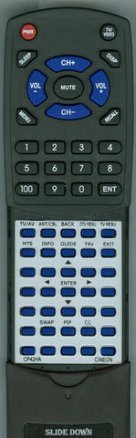 CINEON RTCP42HA Replacement Remote