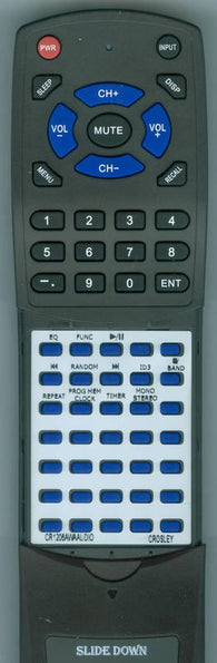 CROSLEY CR1206AWAAUDIO Replacement Remote