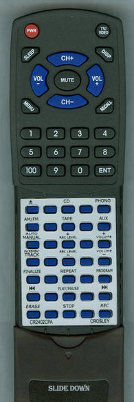 CROSLEY CR2402CPA Replacement Remote