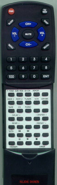 CARVER HTR-885.1 Replacement Remote