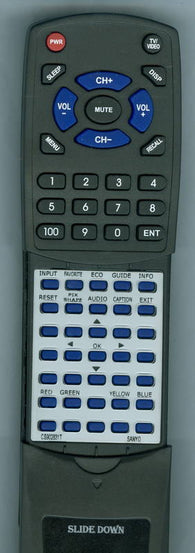 SANYO RTCS902831T Replacement Remote
