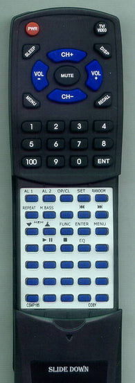 COBY RTCSMP165 Replacement Remote