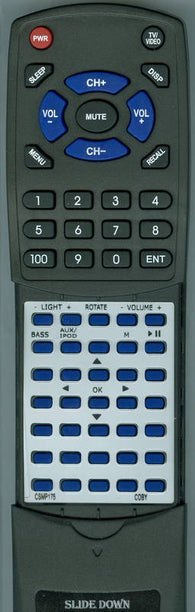 COBY RTCSMP175 Replacement Remote