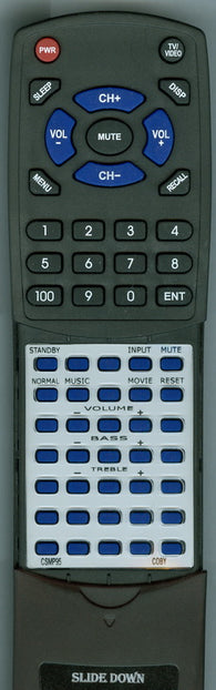 COBY RTCSMP95 Replacement Remote