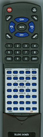 COBY CSMP95 Replacement Remote