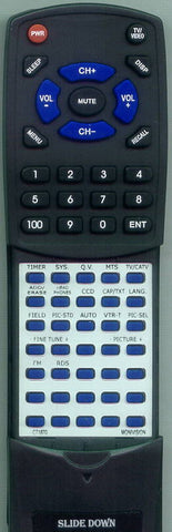 MONIVISION RTCT1870 Replacement Remote