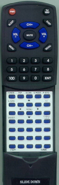 CLASSIC RTCTV2701 Replacement Remote