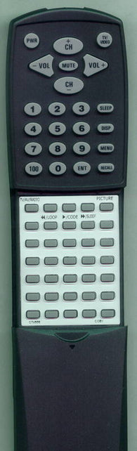 COBY RTCTV555 Replacement Remote