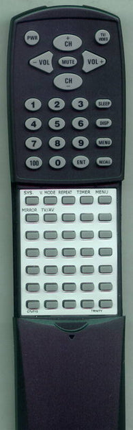 TRINITY CTV710 Replacement Remote
