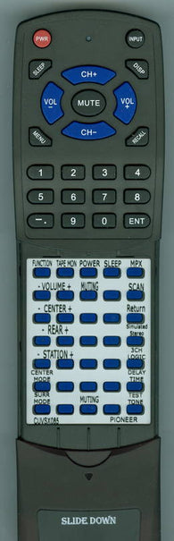 PIONEER RTCUVSX085 Replacement Remote