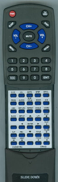 CRAIG CVD401 Replacement Remote