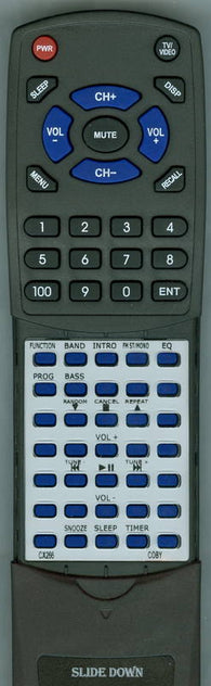 COBY RTCX266 Replacement Remote