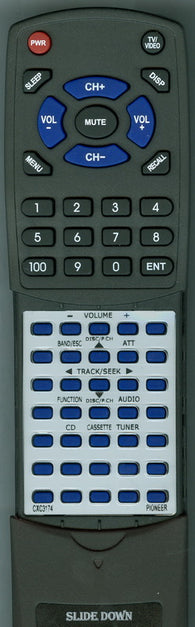 PIONEER CXC3174 Replacement Remote