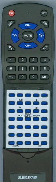 COBY RTCXCD250 Replacement Remote
