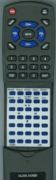 COBY RTCXCD420 Replacement Remote