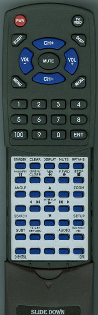 GPX D1816TSIL Replacement Remote