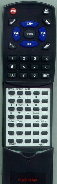 DISNEY RTD7500PDD Replacement Remote