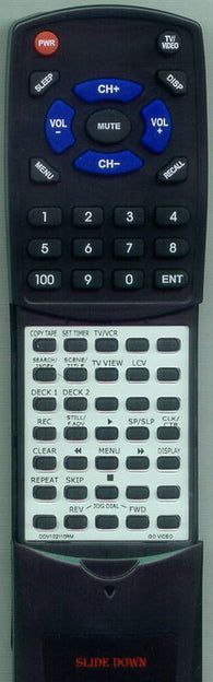 GO VIDEO RTDDV102110RM Replacement Remote