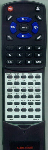 NAKAMICHI DG05309 Replacement Remote