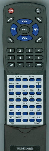 DIGIWAVE DG6800 Replacement Remote